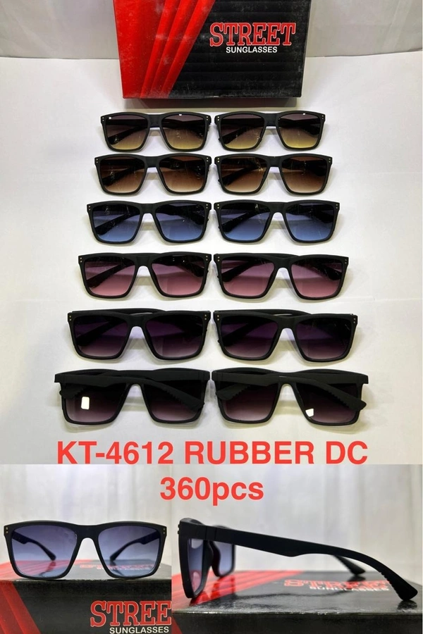 BIJKART MENS RUBBER MIX COLOR DC SUNGLASS - FREE SIZE, 12