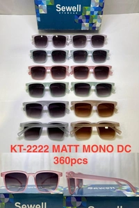BIJKART MEN'S MAT MONO DC MIX COLOR SUNGLASS - FREE SIZE, 12
