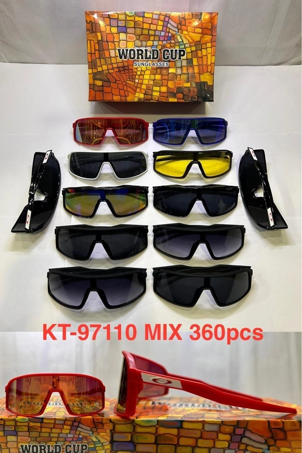 BIJKART MEN'S KNIGHT DRIVE MIX COLOR SUNGLASS - FREE SIZE, 12