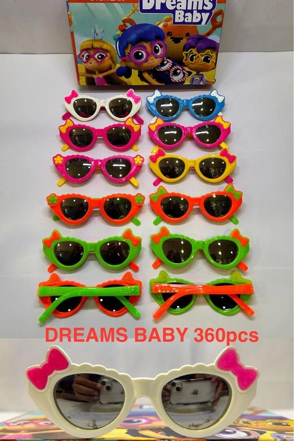 BIJKART  KIDS NEW MODEL DREAM BABY  MIX COLOR SUNGLASS - FREE SIZE, 12