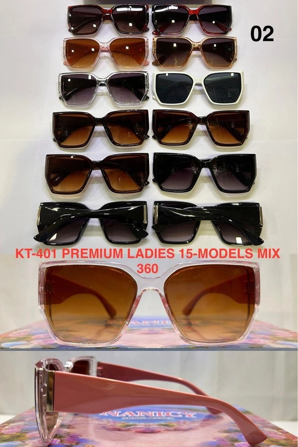BIJKART  LADIES PREMIUM MIX MODELS MIX COLOR SUNGLASES  - FREE SIZE, 12