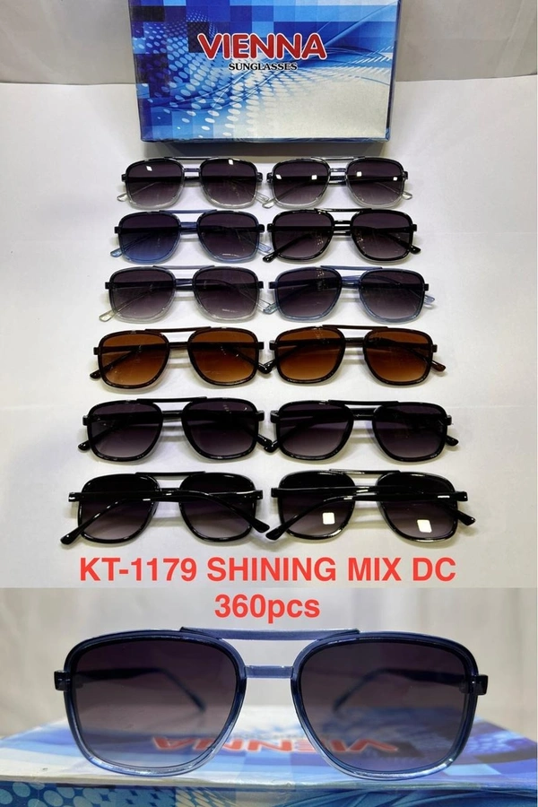 BIJKART MENS SHINING  MIX DC COLOR SUNGLASS - FREE SIZE, 12