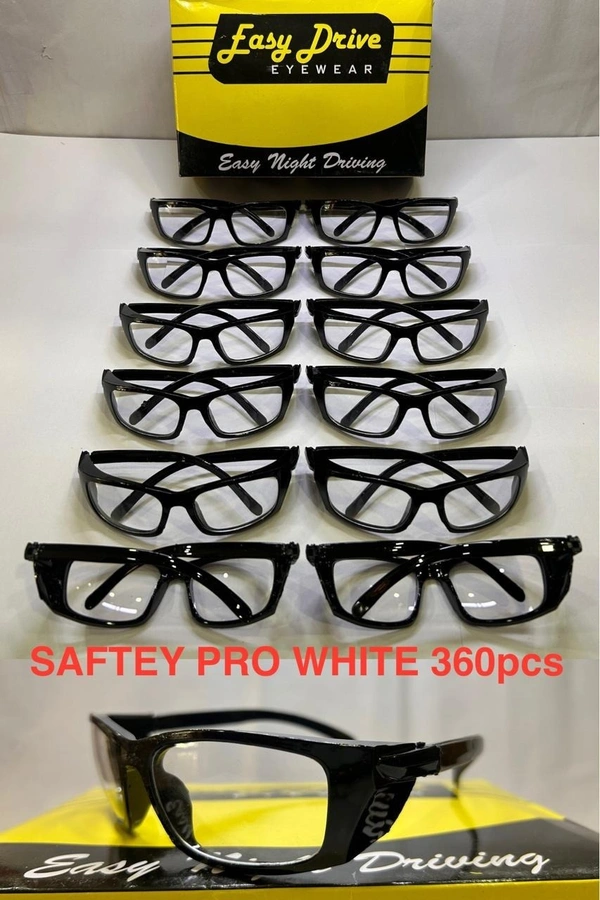 BIJKART MEN'S SAFTEY PRO WHITE  KNIGHT DRIVE SUNGLASS - FREE SIZE, 12