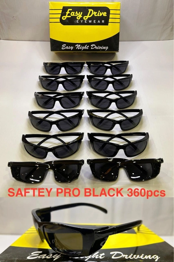 BIJKART MEN'S SAFTEY PRO BLACK  KNIGHT DRIVE SUNGLASS - FREE SIZE, 12