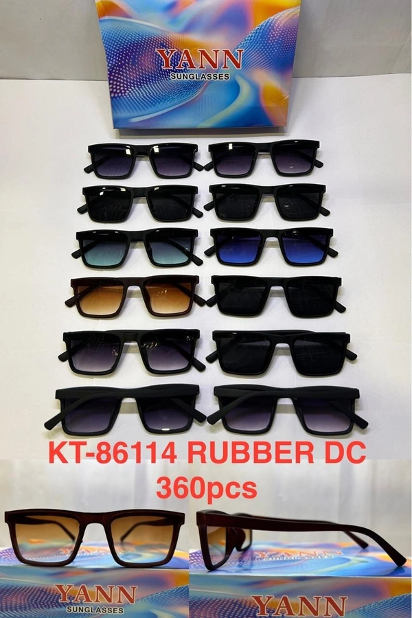 BIJKART MENS RUBBER MIX COLOR DC SUNGLASS - FREE SIZE