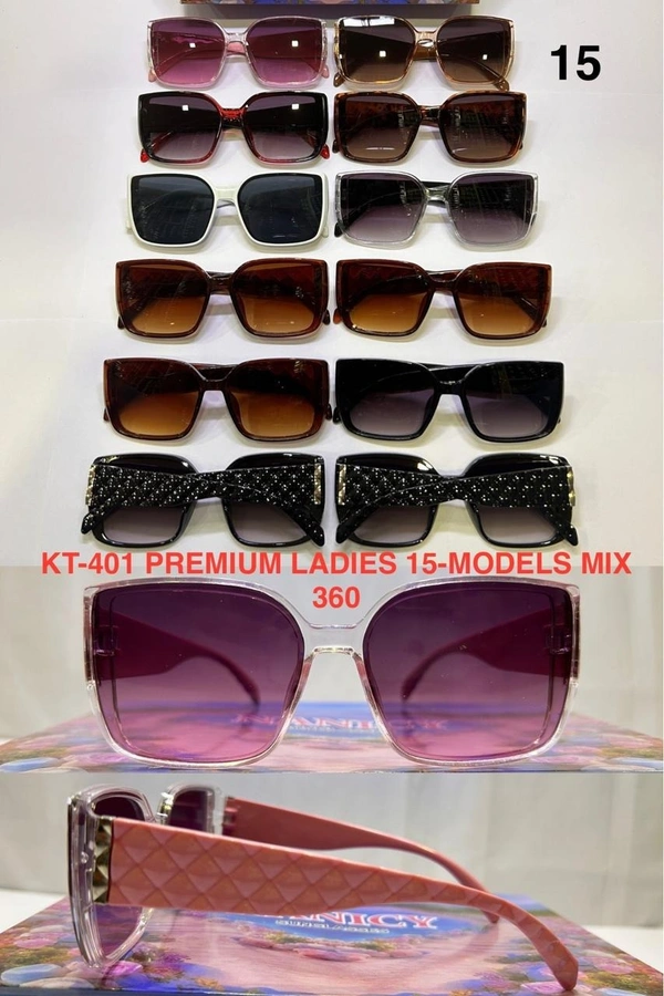 BIJKART  LADIES PREMIUM MIX MODELS MIX COLOR SUNGLASES  - FREE SIZE, 12