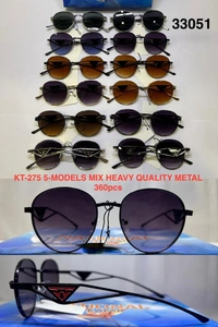 BIJKART MENS HEAVY QUALITY METAL MIX COLOR SUNGLASS - FREE SIZE, 12