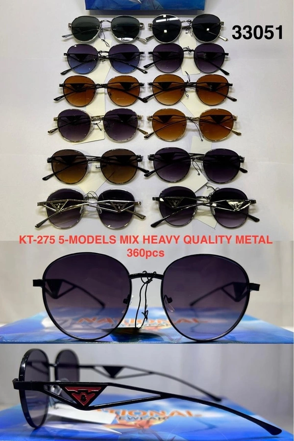 BIJKART MENS HEAVY QUALITY METAL MIX COLOR SUNGLASS - FREE SIZE, 12