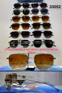 BIJKART MENS HEAVY QUALITY METAL MIX COLOR SUNGLASS - FREE SIZE, 12