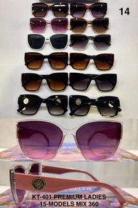 BIJKART  LADIES PREMIUM MIX MODELS MIX COLOR SUNGLASES  - FREE SIZE, 12