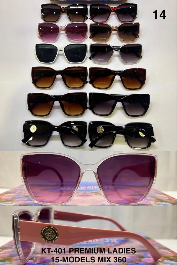 BIJKART  LADIES PREMIUM MIX MODELS MIX COLOR SUNGLASES  - FREE SIZE, 12