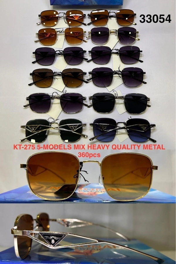 BIJKART MENS HEAVY QUALITY  SQUAIR METAL MIX COLOR SUNGLASS - FREE SIZE, 12
