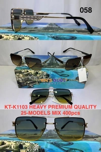 BIJKART MENS HEAVY PREMIUM QUALITY MIX COLOR SUNGLASS - FREE SIZE, 12