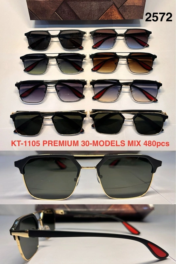 BIJKART MENS SQUARE PREMIUM  QUALITY MULTI COLOR SUNGLASS - FREE SIZE, 12