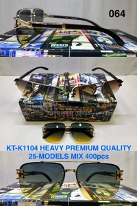 BIJKART MENS HEAVY PREMIUM QUALITY MIX COLOR SUNGLASS - FREE SIZE, 12