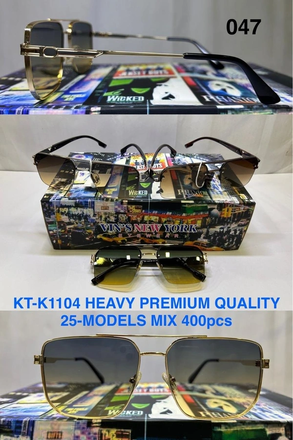 BIJKART MENS HEAVY PREMIUM QUALITY MIX COLOR SUNGLASS - FREE SIZE, 12