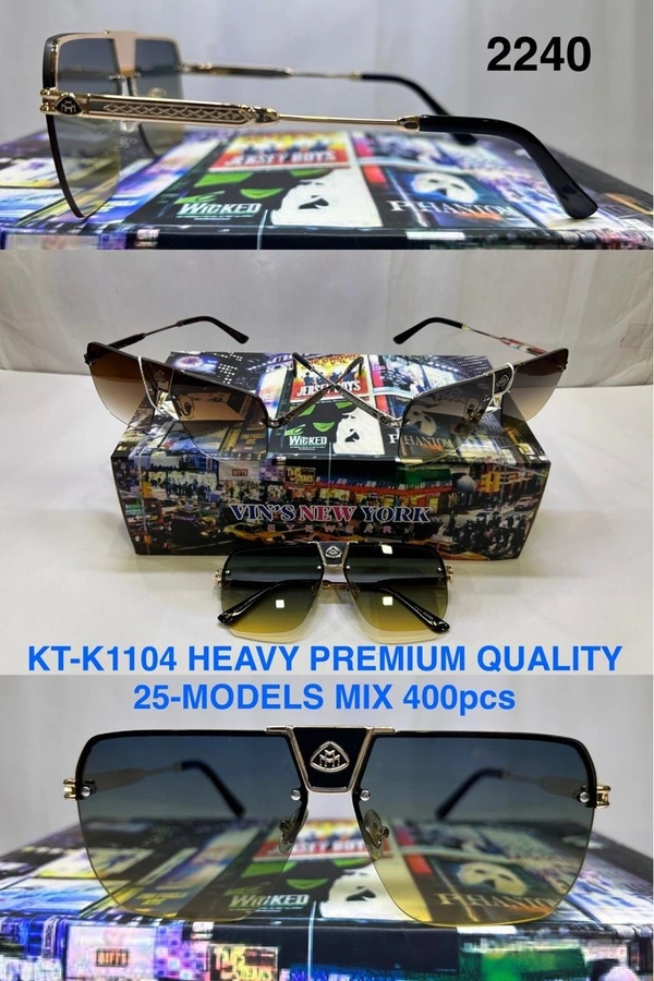 BIJKART MENS HEAVY PREMIUM QUALITY MIX COLOR SUNGLASS - FRE SIZE, 12