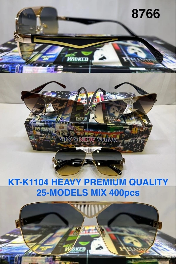 BIJKART MENS HEAVY PREMIUM QUALITY MIX COLOR SUNGLASS - FREE SIZE, 12