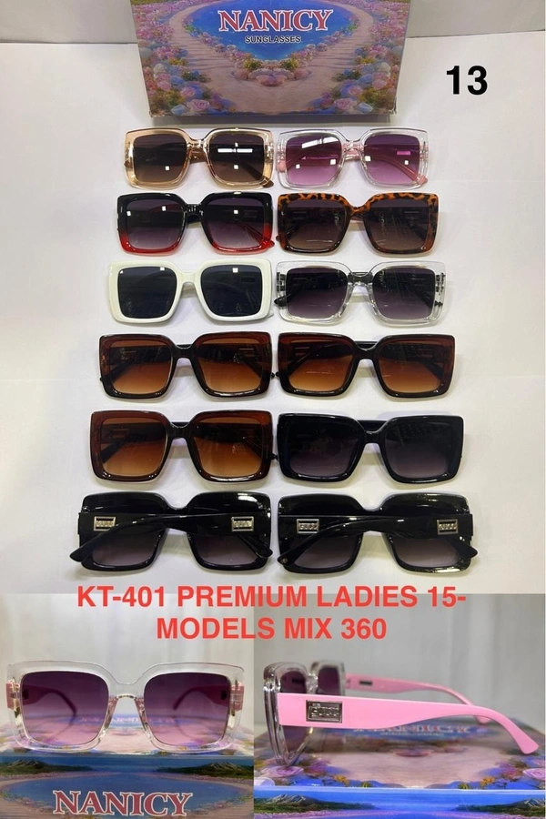 BIJKART LADIES PREMIUM MIX MODELS MIX COLOR SUNGLASES  - FREE SIZE, 12