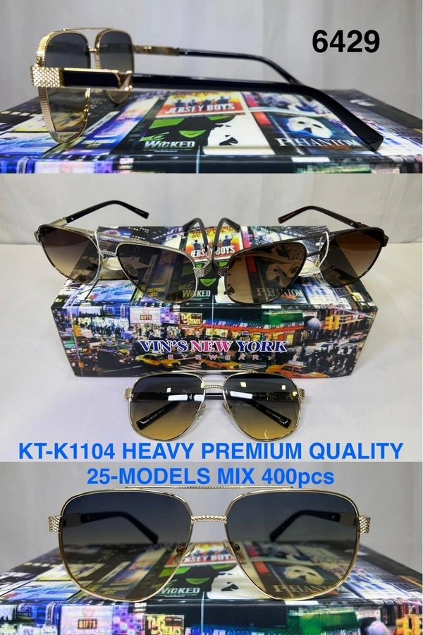BIJKART MENS HEAVY PREMIUM QUALITY MIX COLOR SUNGLASS - FREE SIZE, 12