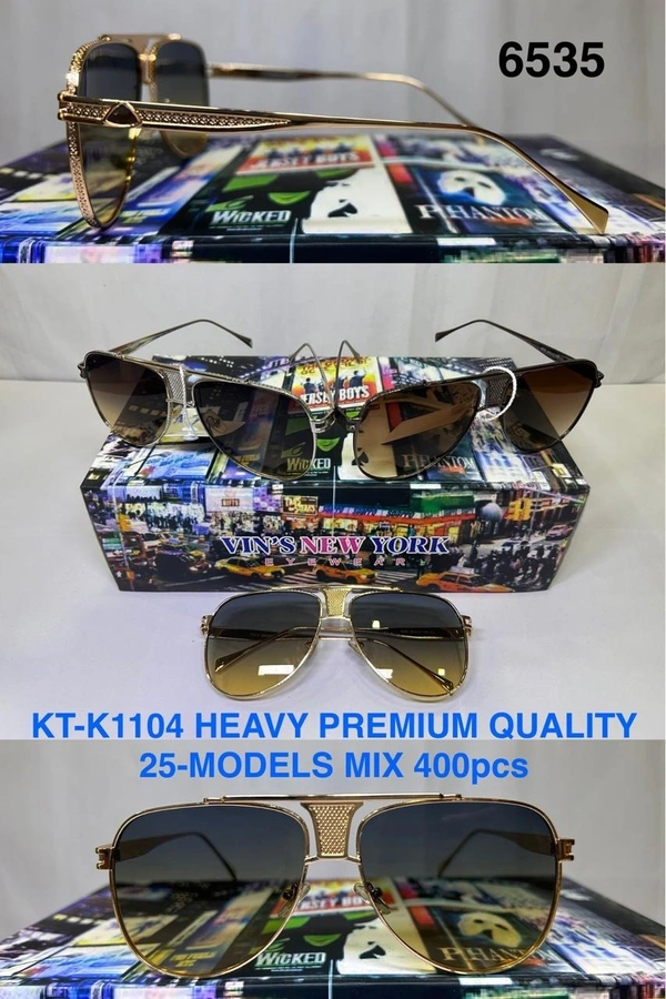 BIJKART MENS HEAVY PREMIUM QUALITY MIX COLOR SUNGLASS - FREE SIZE, 12