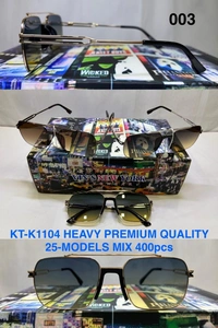 BIJKART MENS HEAVY PREMIUM QUALITY MIX COLOR SUNGLASS - FREE SIZE, 12