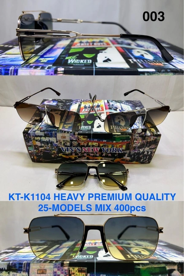 BIJKART MENS HEAVY PREMIUM QUALITY MIX COLOR SUNGLASS - FREE SIZE, 12