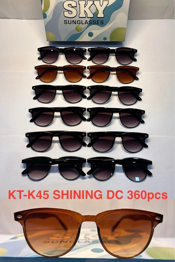 BIJKART MENS HEAVY QUALITY MULTI COLOR PVS SUNGLASS - FREE SIZE, 12
