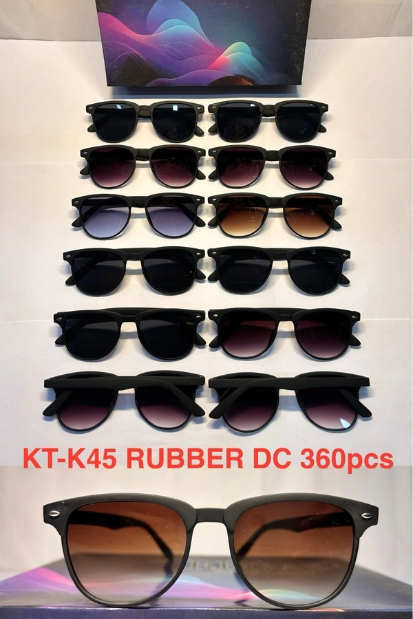 BIJKART MENS RUBBER DC HEAVY QUALITY MULTI COLOR SUNGLASS - FREE SIZE, 12