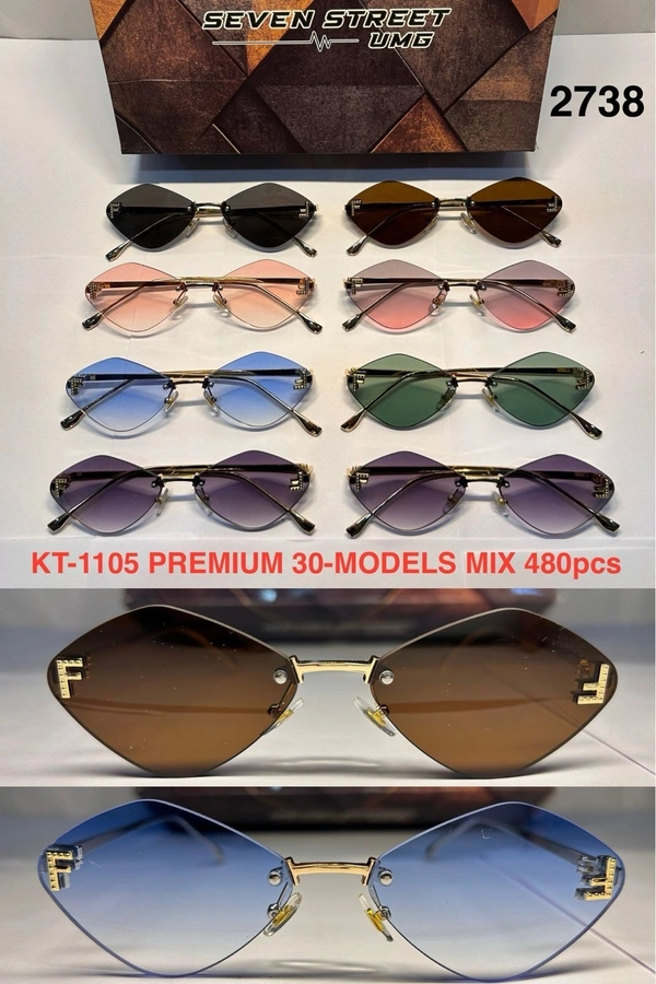 BIJKART MENS FANCY DESIGN PREMIUM QUALITY MULTI COLOR METAL SUNGLASS - FREE SIZE, 12