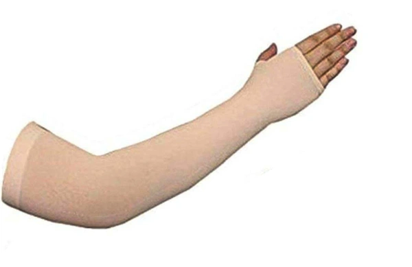 BIJKART  COTTON SKIN COLOR BOX FINGER HANDSLEEVES SET OF 10 - FREE SIZE, 10