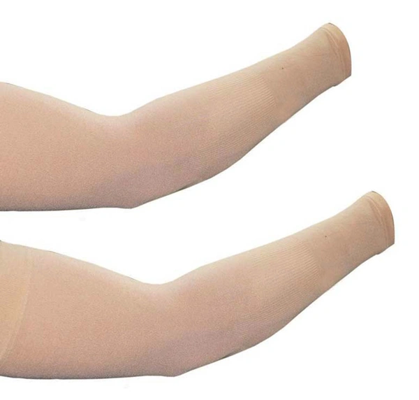 BIJKART  COTTON  SKIN COLOR HANDSLEEVES SET OF 10 - FREE SIZE, 10