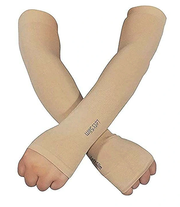 BIJKART  COTTON WHITE AND BLACK COLOR BOX HANDSLEEVES  - FREE SIZE, 10