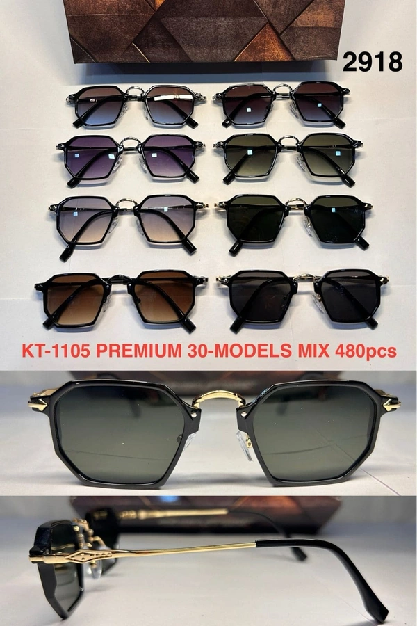 BIJKART  MENS FANCY PREMIUM QUALITY MULTI COLOR METAL SUNGLASS - FREE, 12
