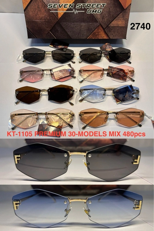 BIJKART  MENS FANCY DESIGN PREMIUM QUALITY MULTI COLOR METAL SUNGLASS - FREE, 12