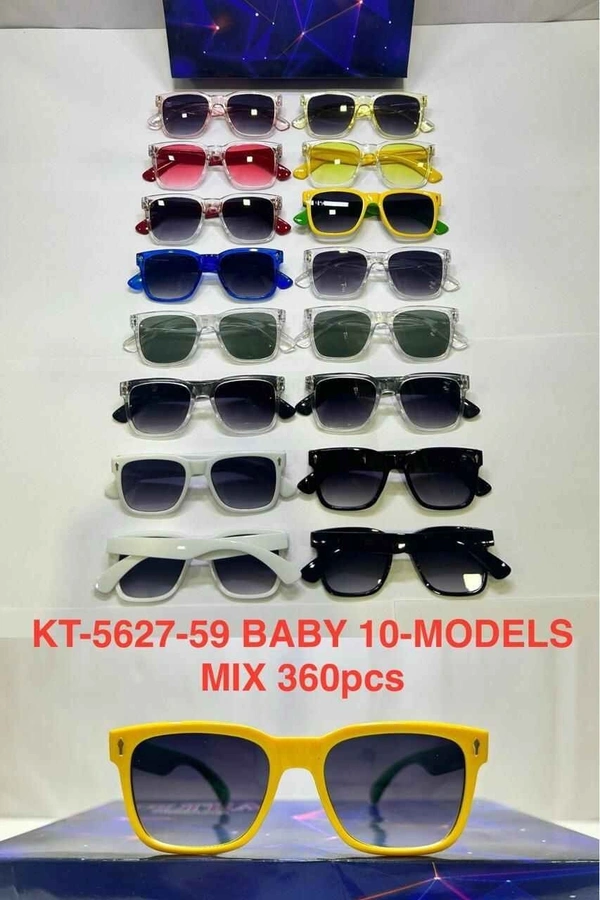 BIJKART  BABY KIDS PVC HEAVY QUALITY MULTI COLOR SUNGLASS - FREE, 12