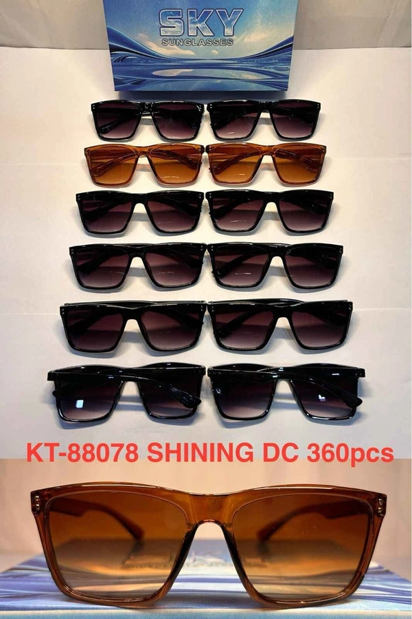 BIJKART MENS FANCY HEAVY QUALITY PVC MULTI COLOR SUNGLASS - FREE, 12