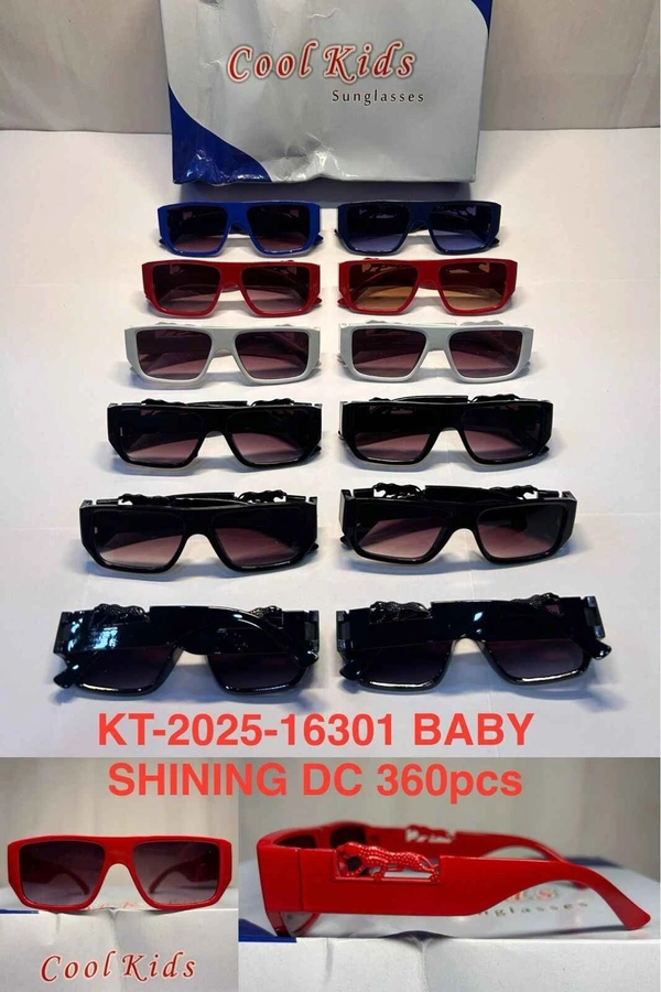 BIJKART  BABY SHINING DC HEAVY QUALITY MULTI COLOR PVC SUNGLASS - FREE, 12