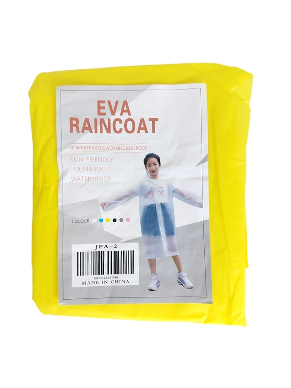 BIJKART Kids Skin Friendly Touth Soft Multi Color Raincoat - S