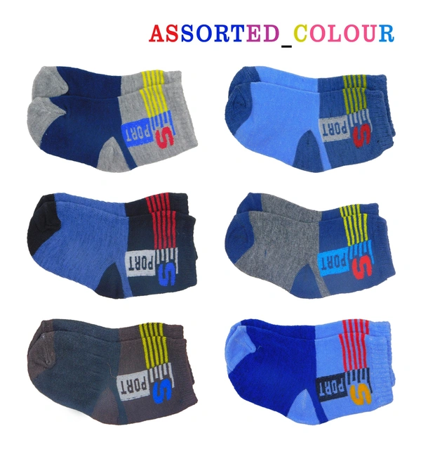 Fashno Kids Socks For Boys Girls Material Cotton Colour Mix/Multi Printed Size 0-3 Year Kids Best Selling Items - 0-3 Years, 12