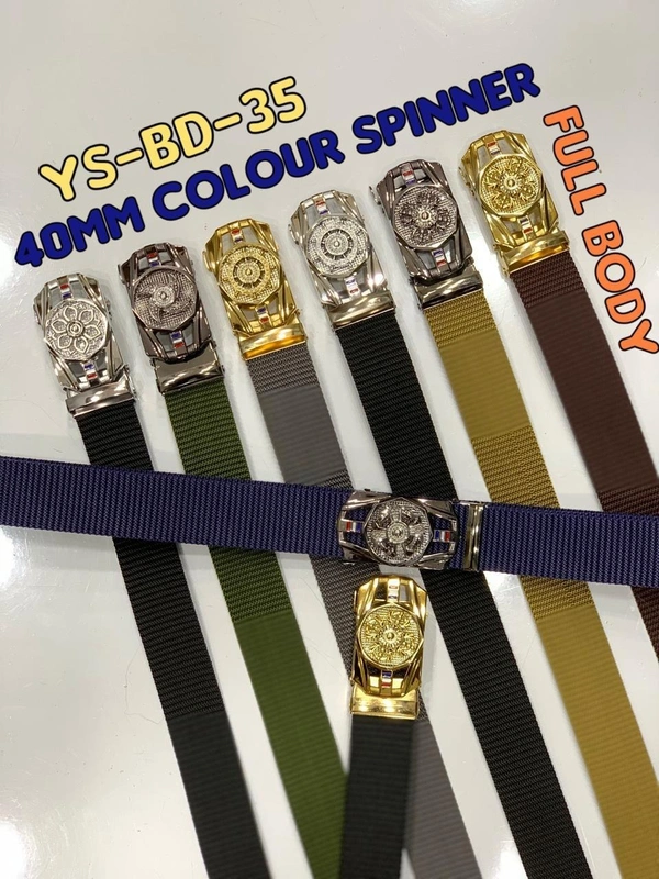 Men'S   Canvas Nylon Fabric  Multi  Color Mix Design  Auto Lock Buckle  Belt Size- Length-Over Size-Width-40Mm - 40 MM, 12