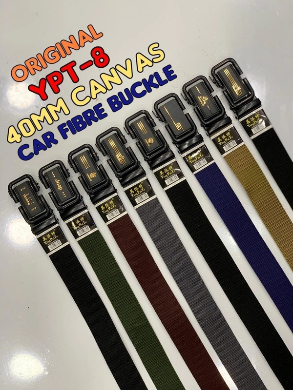 Men'S   Canvas Nylon Fabric  Multi  Color Mix Design  Car Fibre  Buckle  Belt Size- Length-Over Size-Width-40Mm - 40 MM, 12