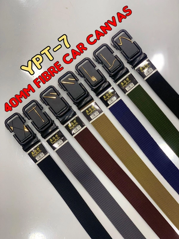 Men'S   Canvas Nylon Fabric  Multi  Color Mix Design  Car Fibre  Buckle  Belt Size- Length-Over Size-Width-40Mm - 40 MM, 12