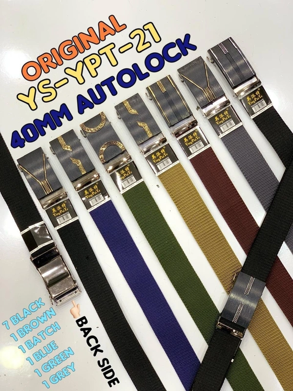 Men'S   Canvas Nylon Fabric  Multi  Color Mix Design  Auto Lock Buckle  Belt Size- Length-Over Size-Width-40Mm - 40 MM, 12