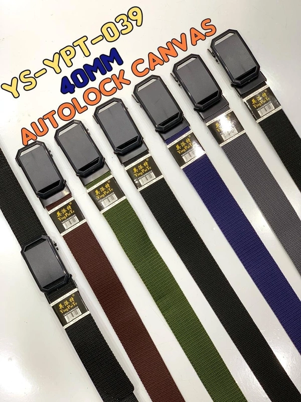 Men'S   Canvas Nylon Fabric  Multi  Color Mix Design  Auto Lock Buckle  Belt Size- Length-Over Size-Width-40Mm - 40 MM, 12