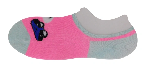 Girls Loafers Socks, No Show Socks Multi Color And Design Size 1-3 Yrs - 1-3 Years, 12