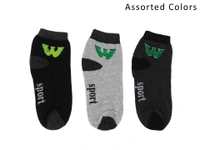 Mens Cotton Multi Color W-Socks - Free, 12