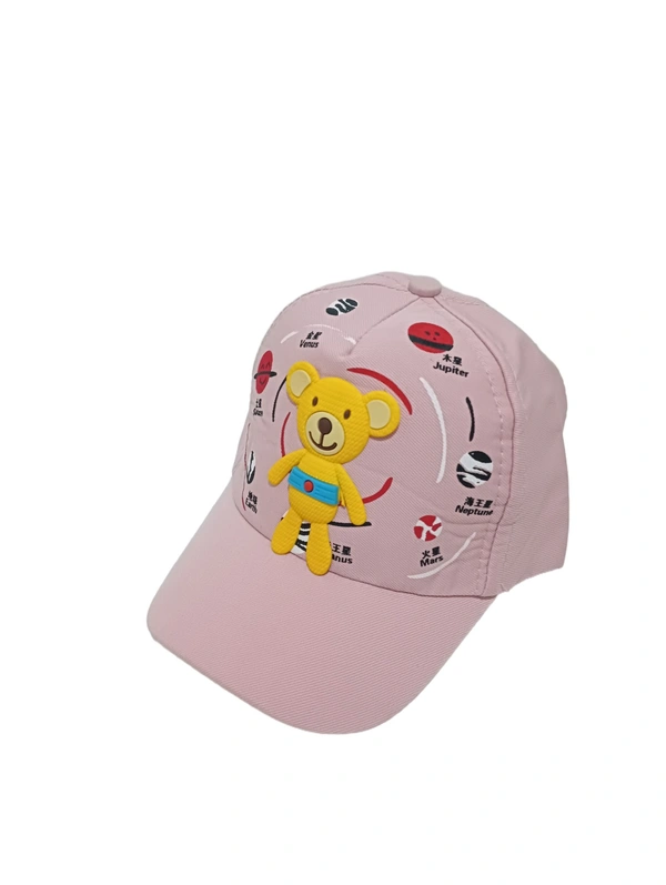 Kids New Cartoon Print  Cotton Multi Color Multi Design Caps - 10-15 Years, 6