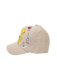 Kids New Cartoon Print  Cotton Multi Color Multi Design Caps - 10-15 Years, 6