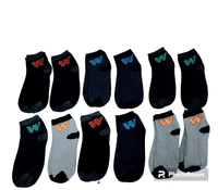 Mens Cotton Multi Color W-Socks - Free, 12